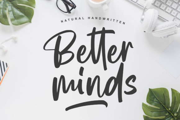 Better Minds Font Poster 1