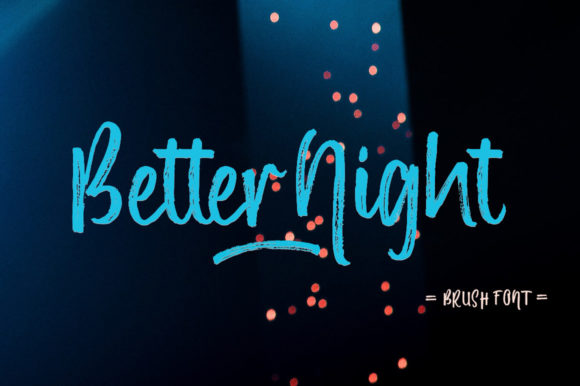 Better Night Font Poster 1