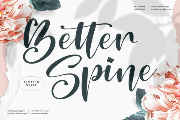 Better Spine Font Poster 1