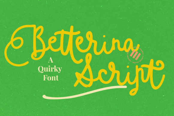 Betterina Script Font Poster 1