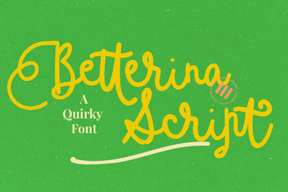 Betterina Script Font Betterina Script Font Poster 1