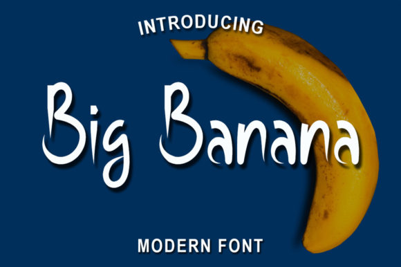 Big Banana Font Poster 1