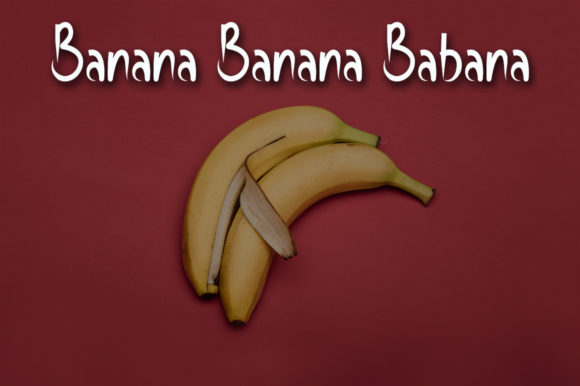 Big Banana Font Poster 3