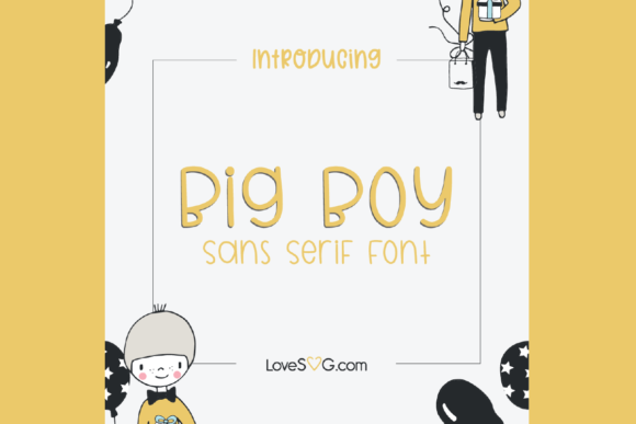 Big Boy Font Poster 1