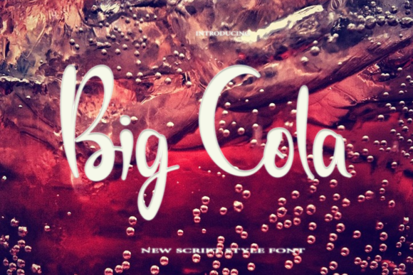 Big Cola Font Poster 1