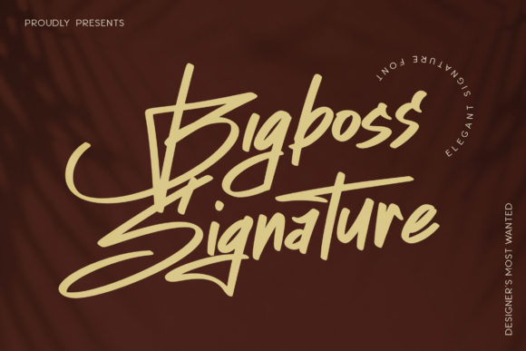 Bigboss Signature Font Poster 1