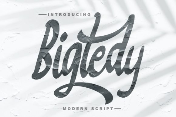 Bigtedy Script Font Poster 1