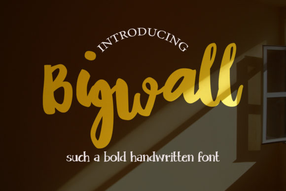 Bigwall Font Poster 1