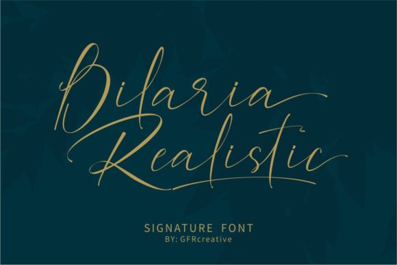 Bilaria Realistic Font