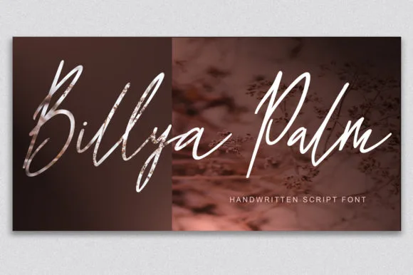 Billya Palm Font Billya Palm Font Poster 1