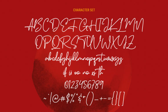 Binthrots Script Font Poster 8