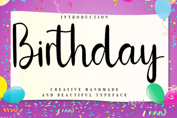 Birthday Font Poster 1