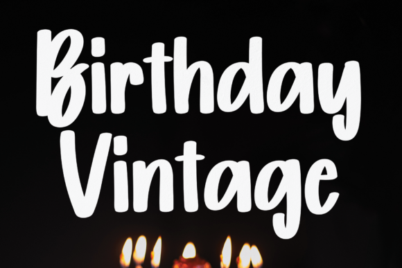 Birthday Vintage Font Poster 1