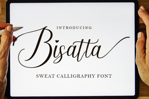 Bisatta Calligraphy Font Poster 1