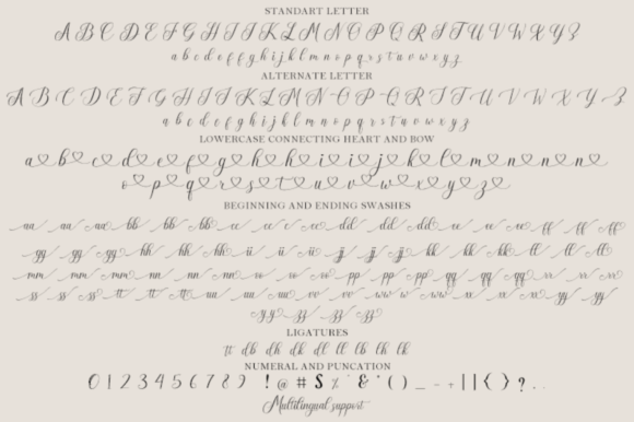 Bisatta Calligraphy Font Poster 8