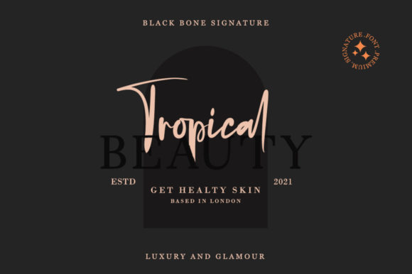 Black Bone Font Poster 5