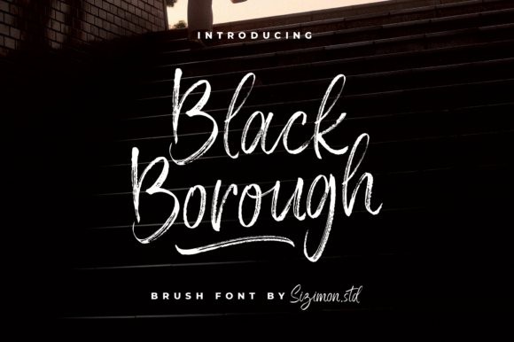Black Borough Font Poster 1