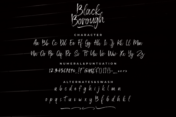 Black Borough Font Poster 2