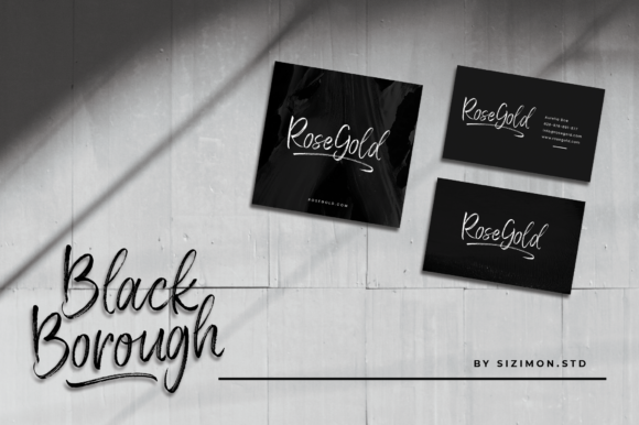 Black Borough Font Poster 3
