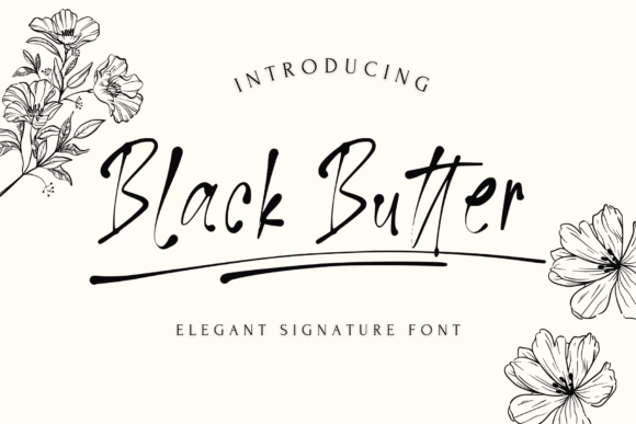 Black Butter Font Black Butter Font Poster 1