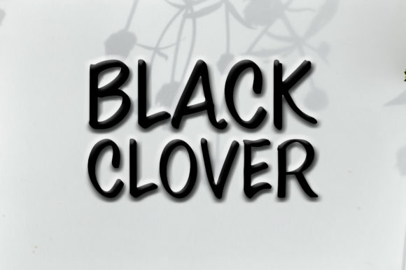 Black Clover Font Poster 1