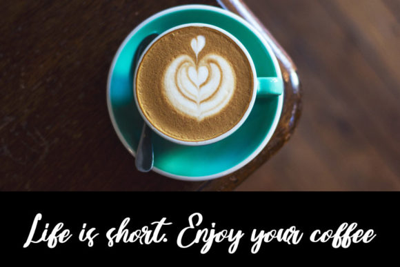 Black Coffee Font Poster 2