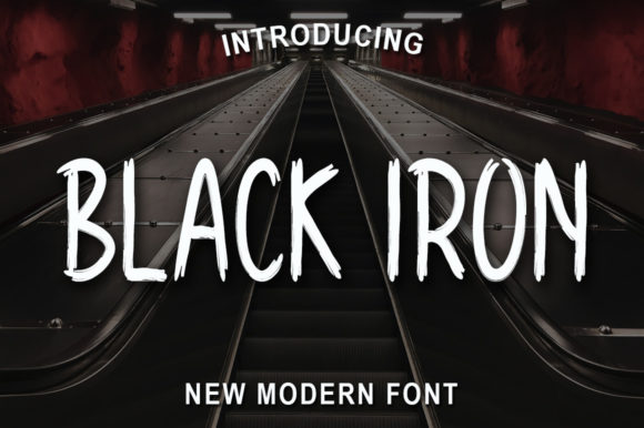 Black Iron Font Poster 1
