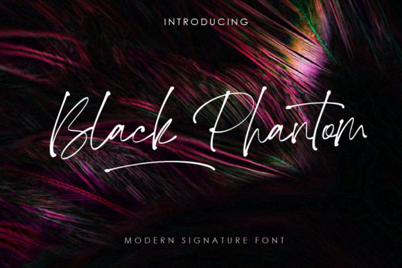 Black Phantom Font Poster 1