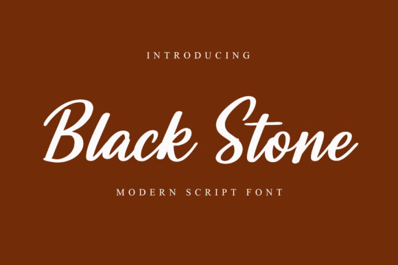 Black Stone Font Poster 1