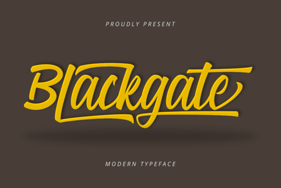 Blackgate Font Poster 1