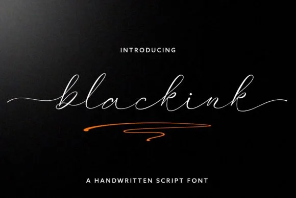 Blackink Font Blackink Font Poster 1