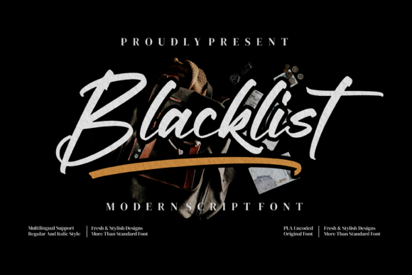 Blacklist Font