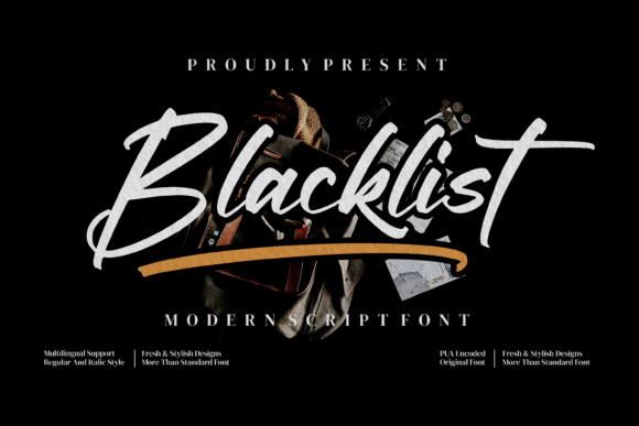 Blacklist Font Poster 1