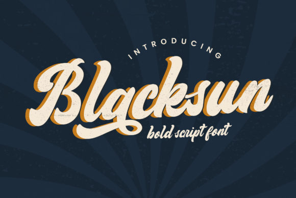 Blacksun Font Poster 1