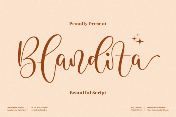 Blandita Font Poster 1