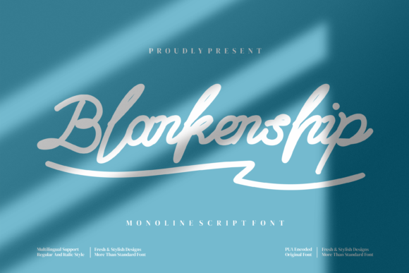 Blankenship Font Poster 1