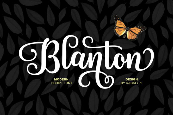 Blanton Script Font Poster 1