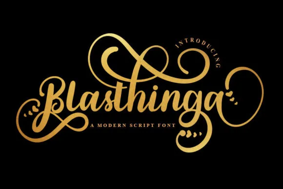 Blasthinga Font Blasthinga Font Poster 1