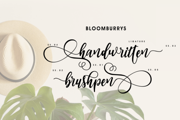 Bloomburrys Font Poster 5