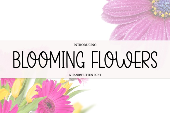 Blooming Flowers Font