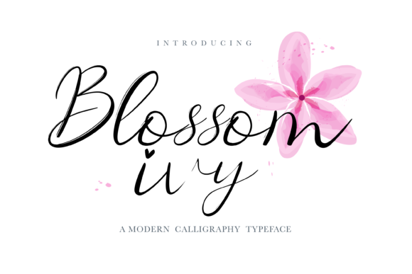 Blossom Ivy Font Poster 1