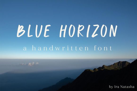 Blue Horizon Font Poster 1