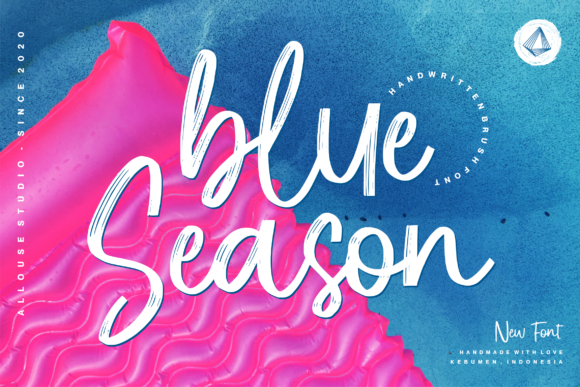 Blue Season Font Poster 1