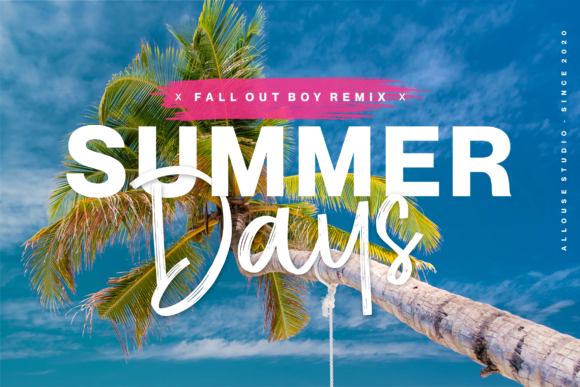 Blue Season Font Poster 3