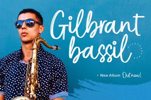 Blue Season Font Poster 5