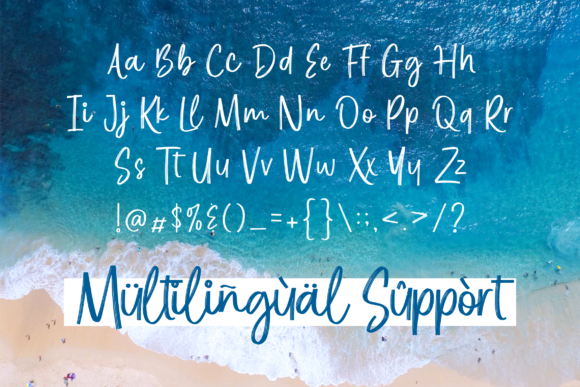Blue Season Font Poster 10