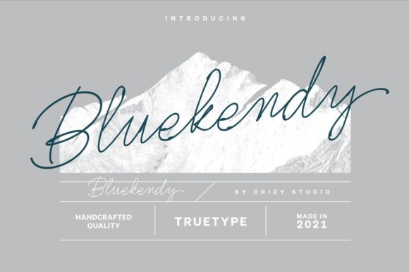 Bluekendy Font Poster 1