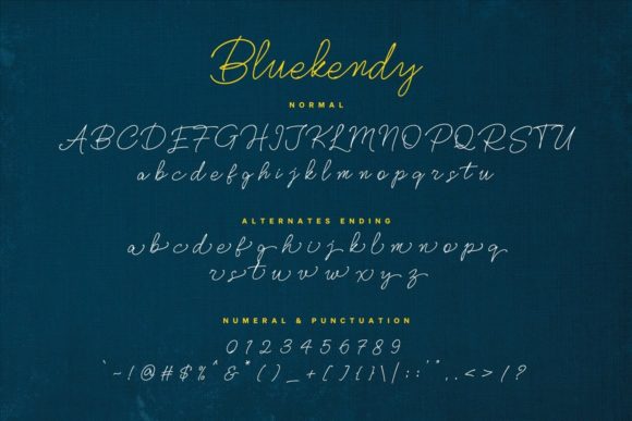 Bluekendy Font Poster 5