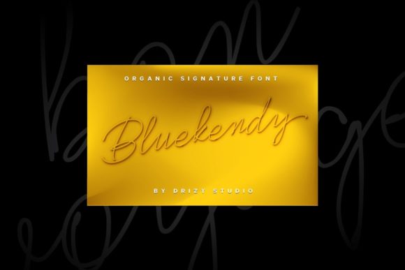 Bluekendy Font Poster 8
