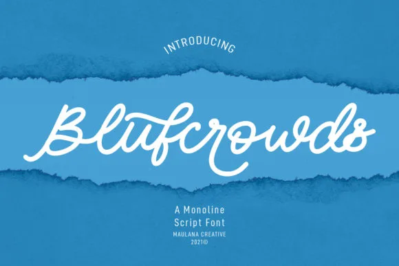 Blufcrowds Font Poster 1